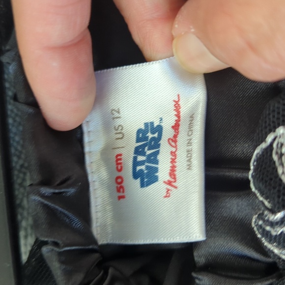 Hanna Andersson Star Wars Darth Vader skirt Black Tutu Dress Size 12 150cm - Picture 5 of 6